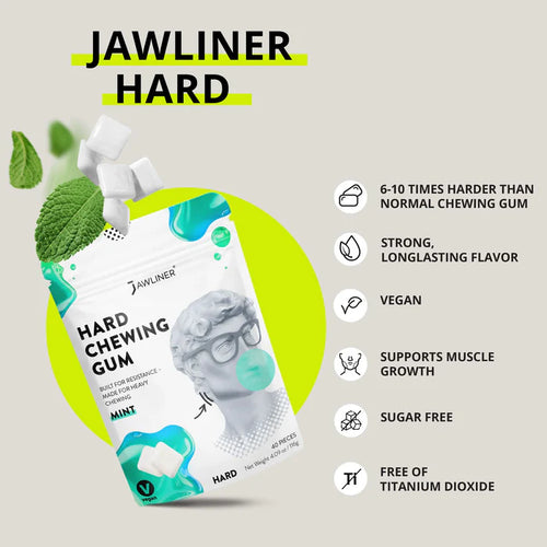 Jawliner Hard Chewing Gum – Blueberry