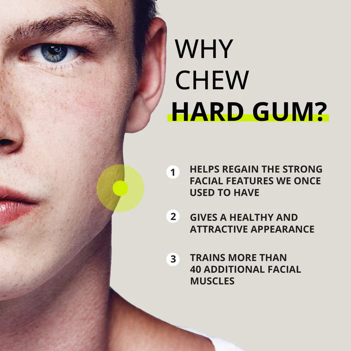 Jawliner Hard Chewing Gum – Blueberry