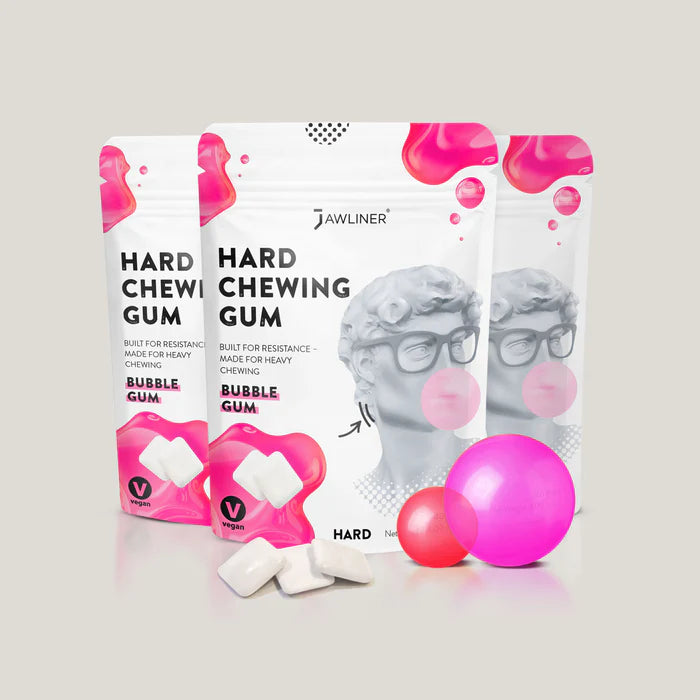 Jawliner Hard Chewing Gum – Bubble Gum